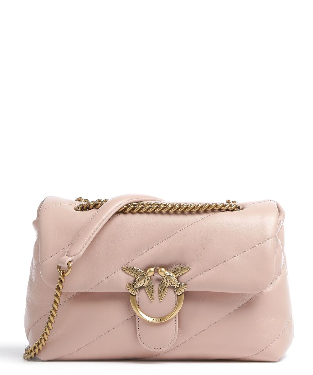 

Классическая сумка через плечо Love из овчины Pinko, розовый