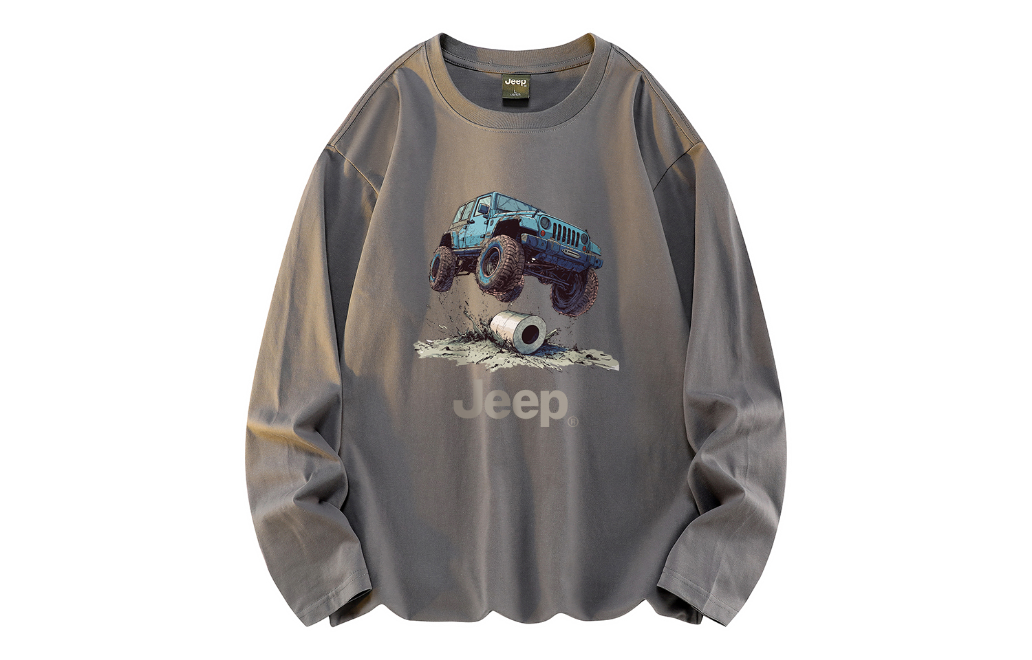 

Футболка Unisex Crew Neck Moderate Straight Fit Jeep, темно-серый