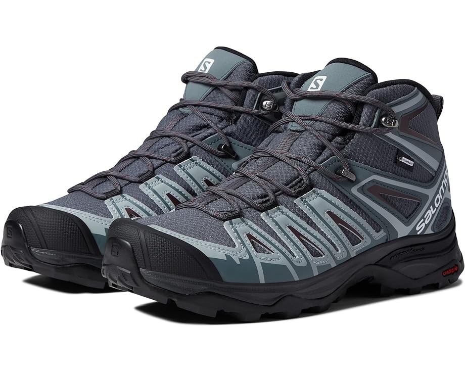 

Походные ботинки Salomon X Ultra Pioneer Mid CSWP, цвет Ebony/Stormy Weather/Wine Tasting