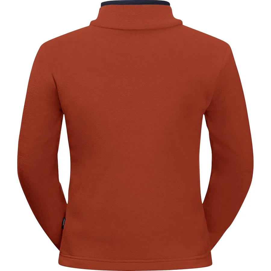 Детский флисовый свитер с полузамком Taunus Halfzip Jack Wolfskin, Антрацитовый — фото 2