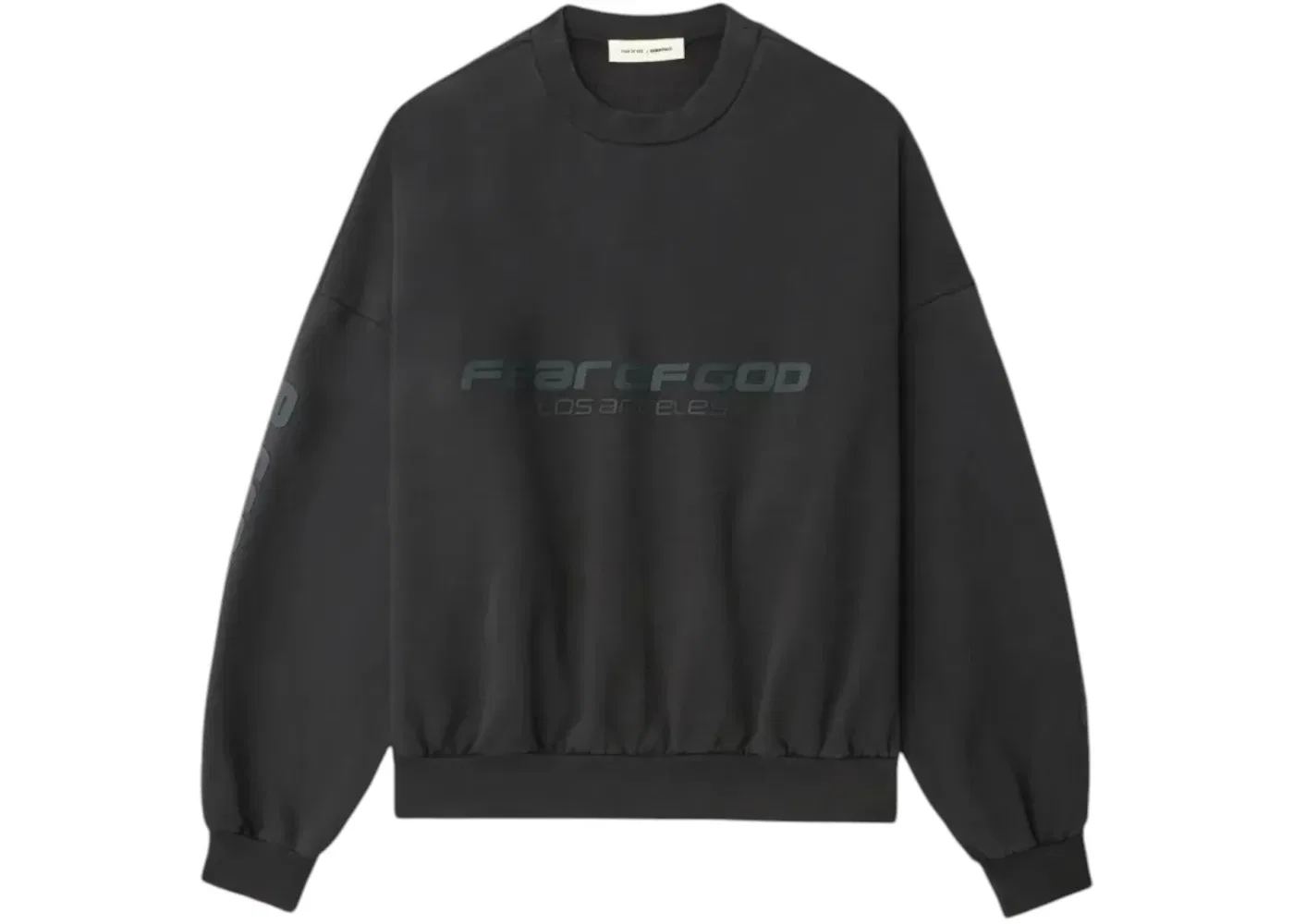 Мужской свитшот укороченный свободного кроя Sweatshirt Fear of God, Vintage Black