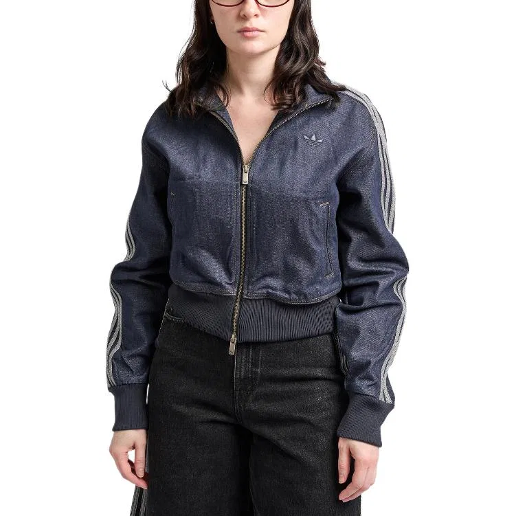Женская джинсовая куртка Adidas Originals Firebird, Indigo — фото 4