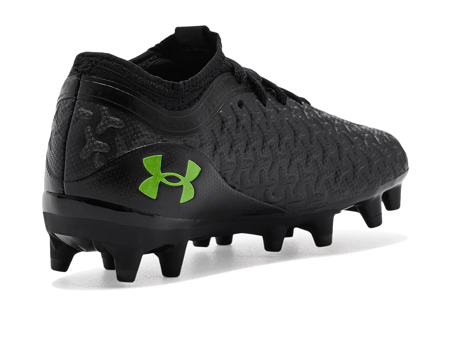 Бутсы Magnetico Select 6 Jr. Soccer Cleats (для маленьких и больших детей) Under Armour Kids, Black/Metallic Black/Hyper Green — фото 4