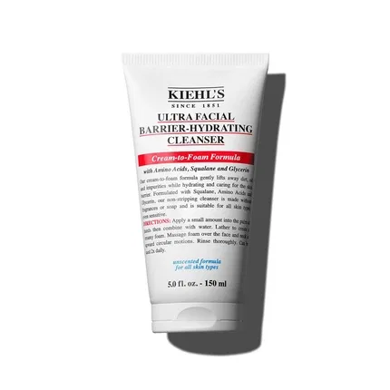 Очищающее средство для лица увлажняющее Kiehl's Ultra Facial Barrier Hydrating Cleanser Cream-To-Foam Non-Stripping