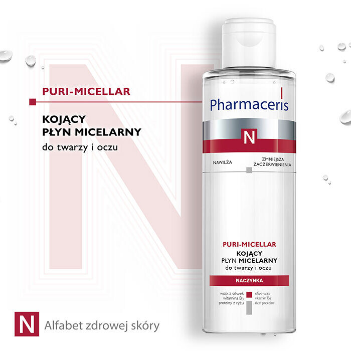 Мицеллярная вода Pharmaceris — N Puri-Micellar успокаивающая для лица и глаз, 200 мл — фото 3