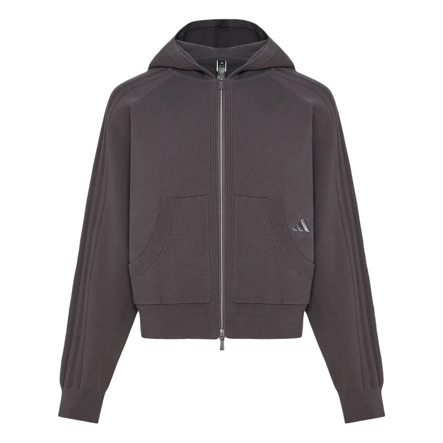 Женская куртка с капюшоном Charcoal Gray Adidas
