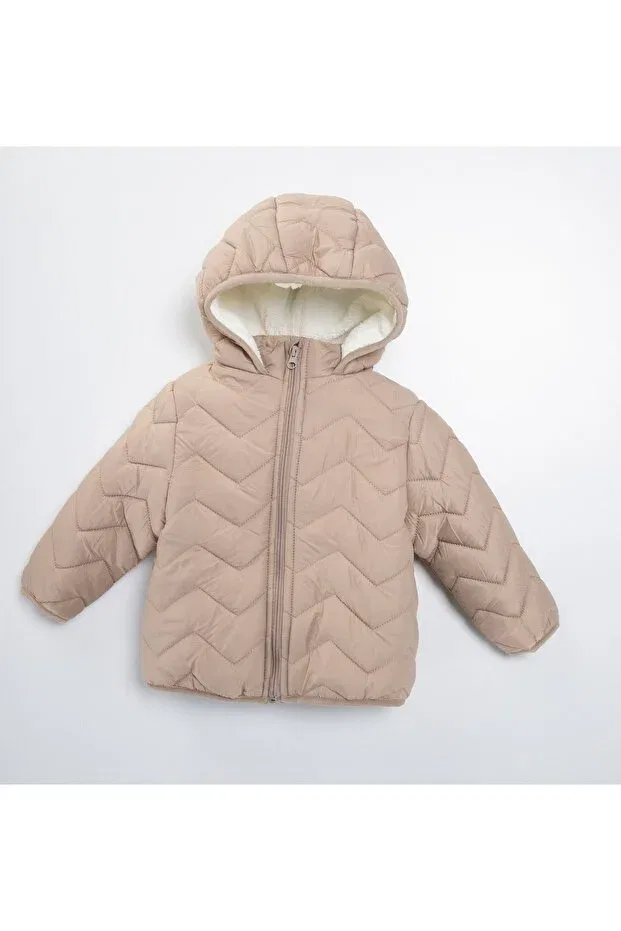 Детское пальто для девочек джинсовое Midimod Gold, Beige