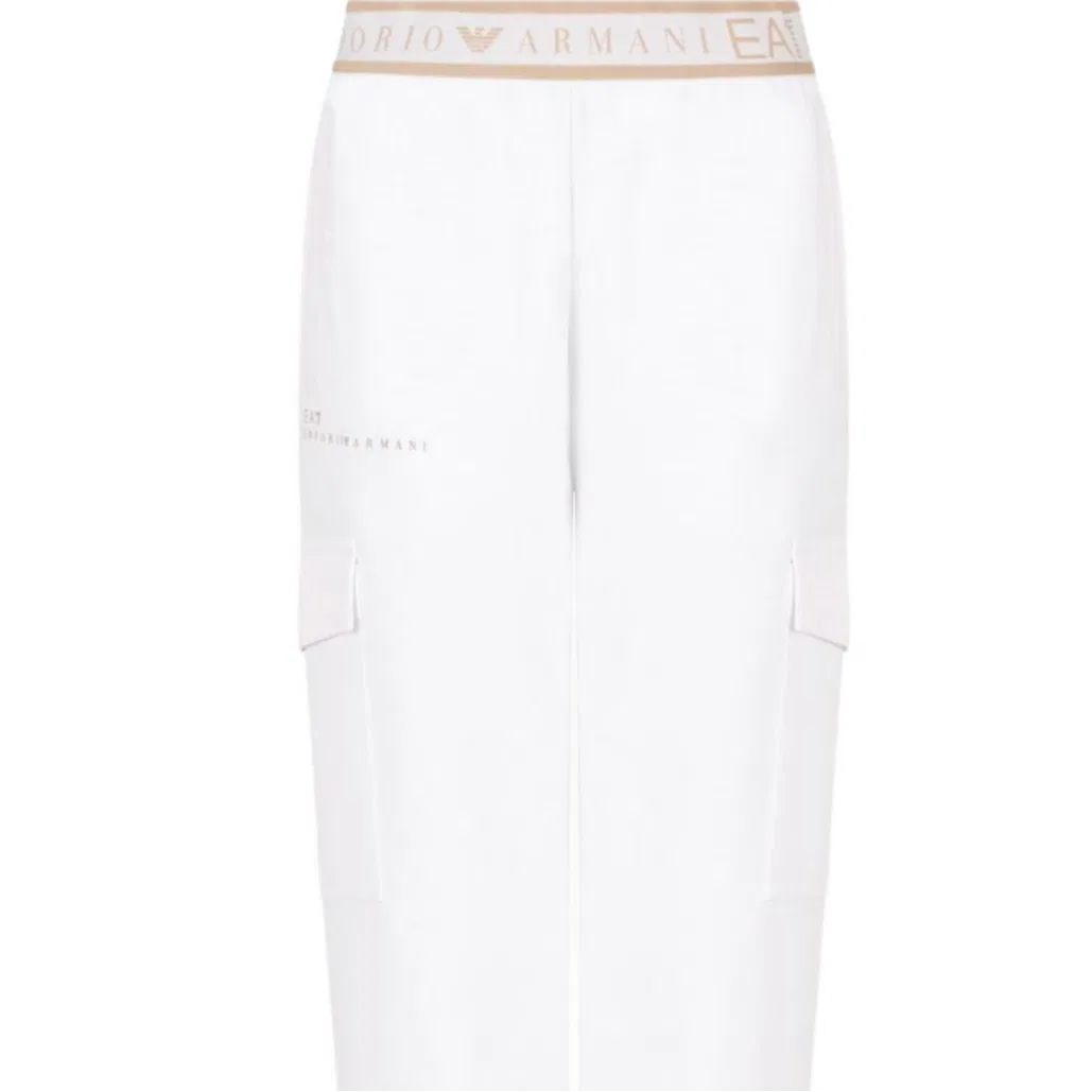 Спортивные штаны Knitted Sweatpants, EMPORIO ARMANI, White — фото 2