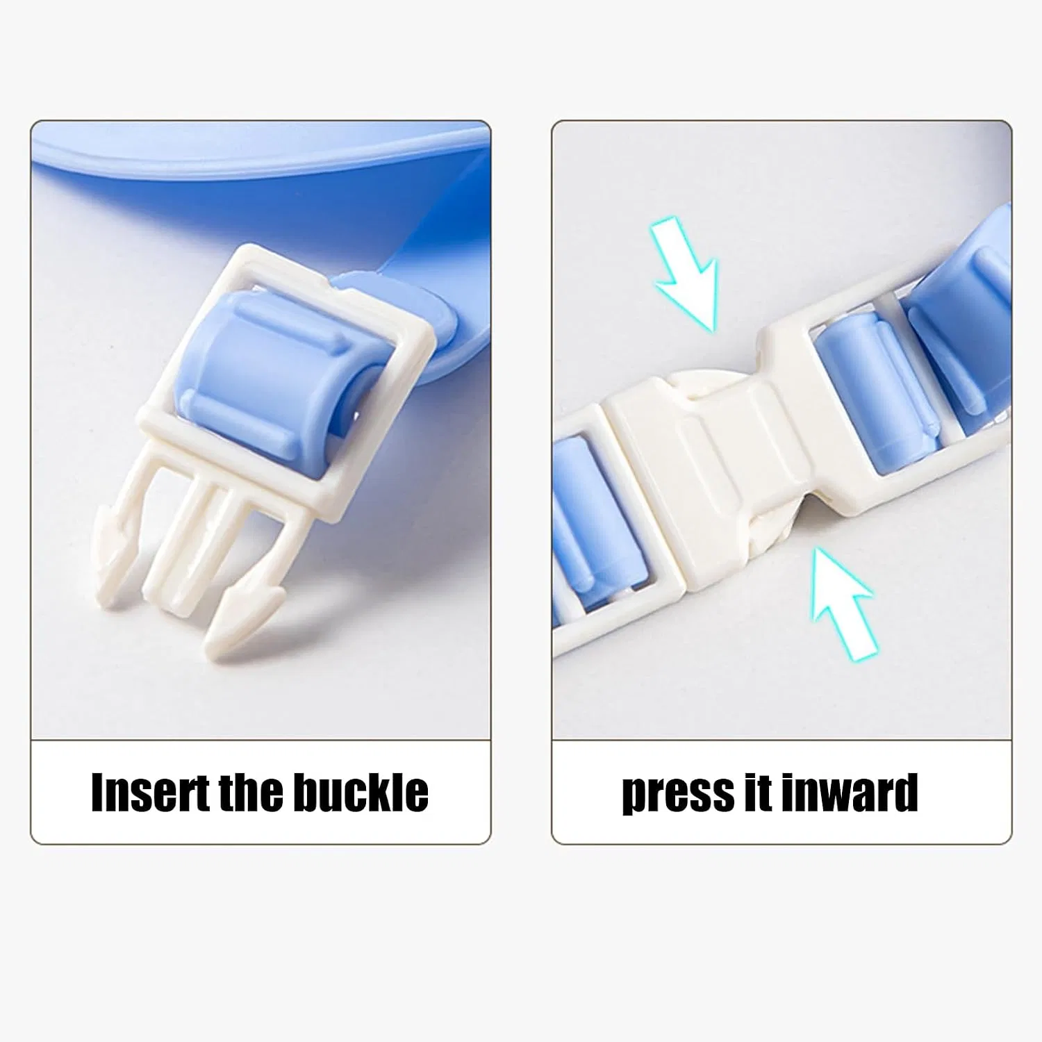 Детский козырек для купания Generisch, 23x23x7 см, Синий — фото 4