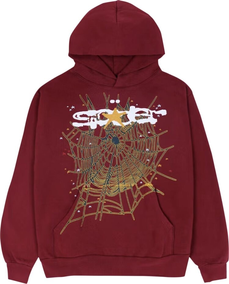 

Худи Sp5der Hoodie 'Maroon', красный