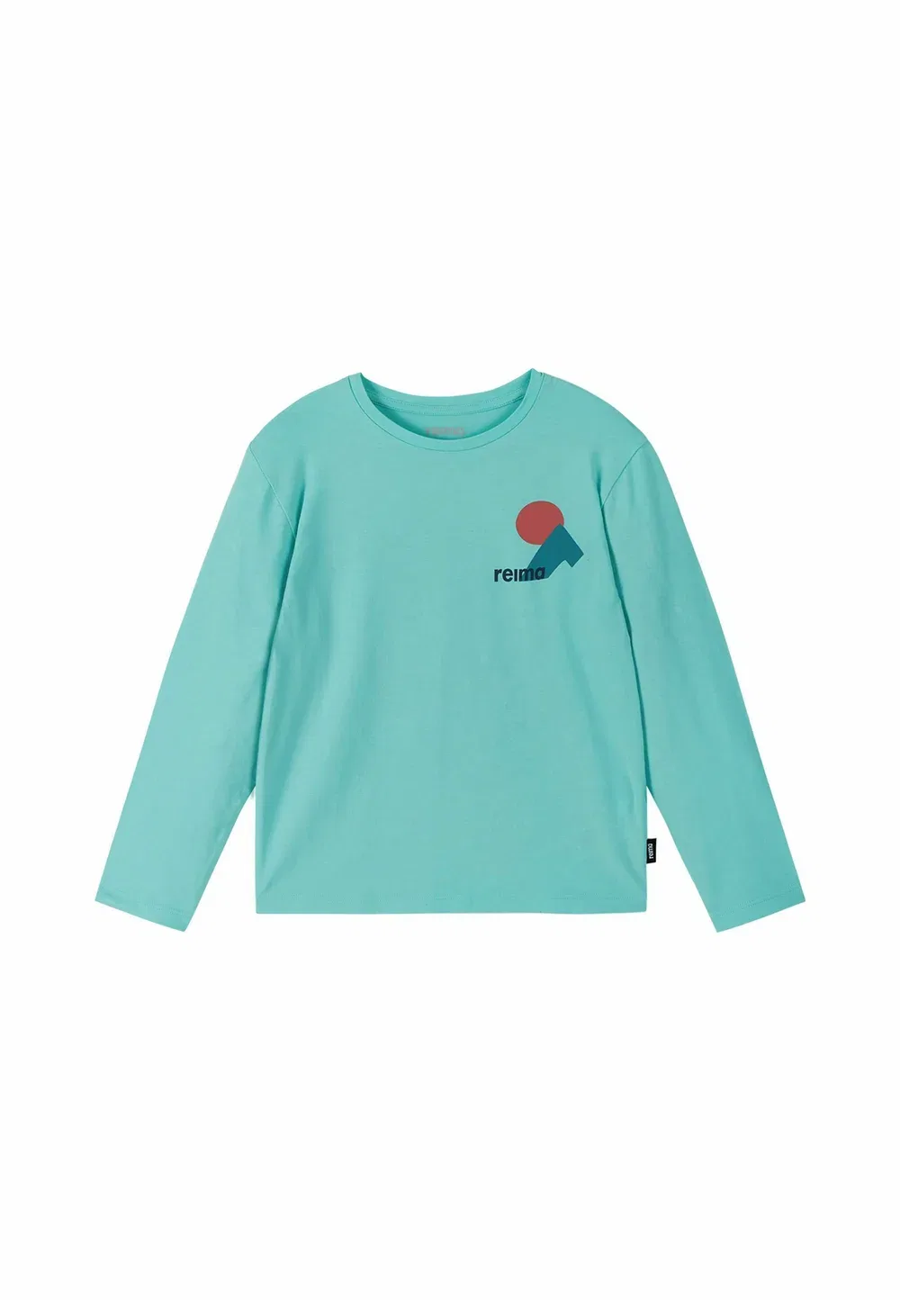 Футболка Langarmshirt tosikiva унисекс с длинными рукавами Reima, Aquamarine — фото 3