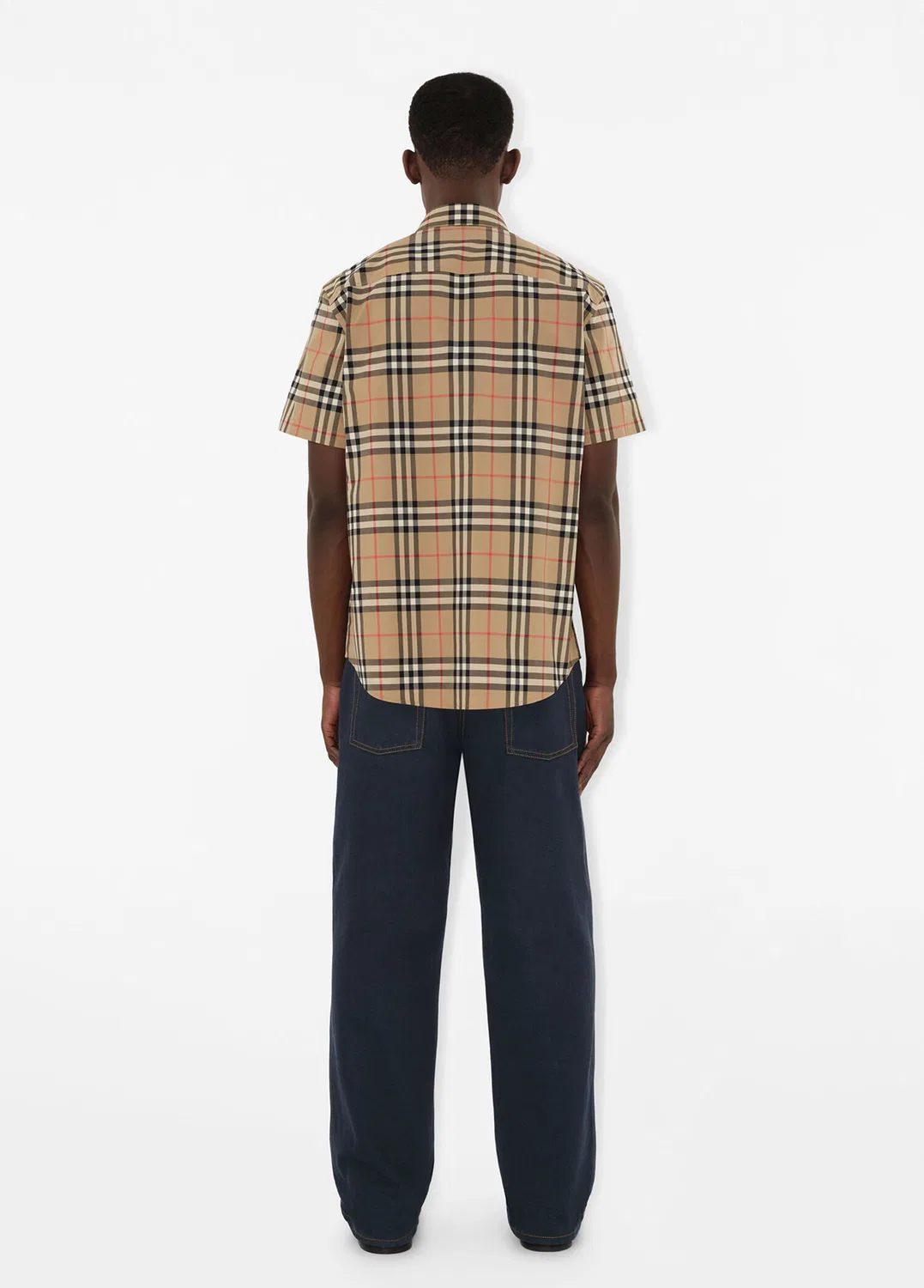 Рубашка Burberry Caxtan, бежевая — фото 4