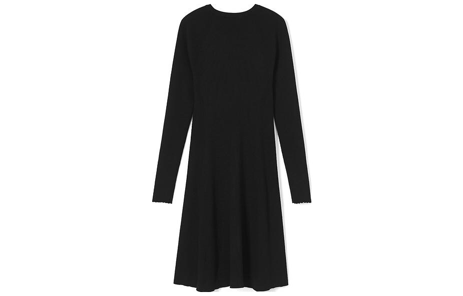 

LACOSTE Женское платье с длинными рукавами, цвет Black
