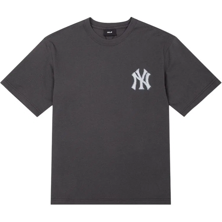Детская футболка с круглым вырезом Dark Gray/White MLB