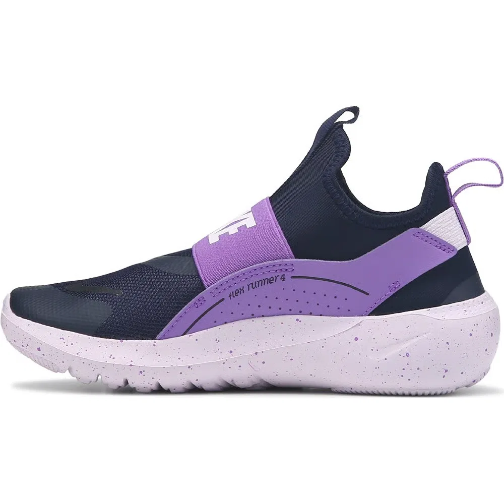 Детские кроссовки Flex Runner 4 без шнурков для малышей Nike, Black/Purple — фото 3