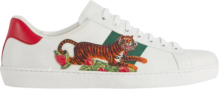 

Кроссовки Gucci Ace Tiger Patch, белый