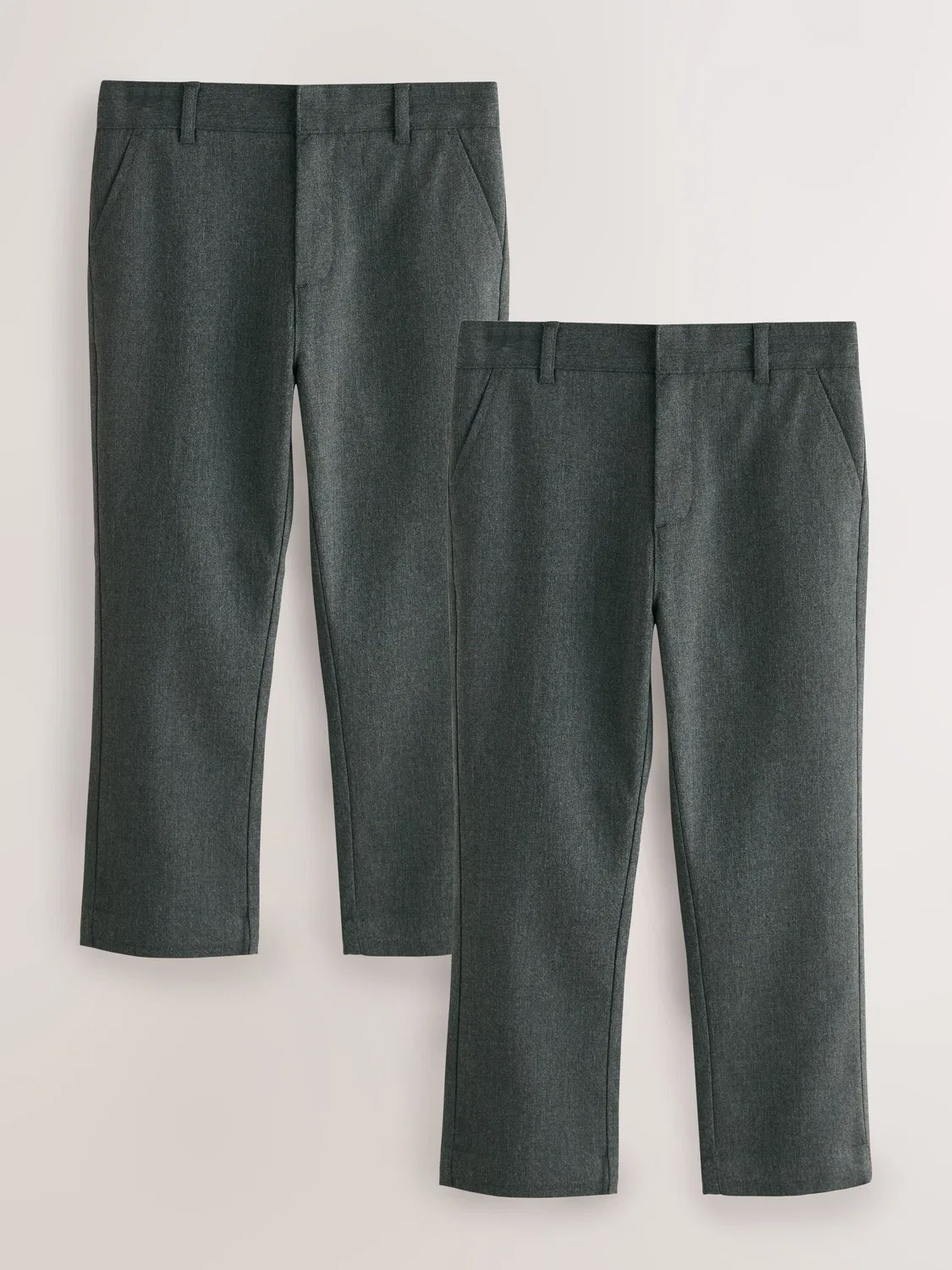 Брюки школьные прямого кроя с регулируемой талией, 2 шт Clarks, серые