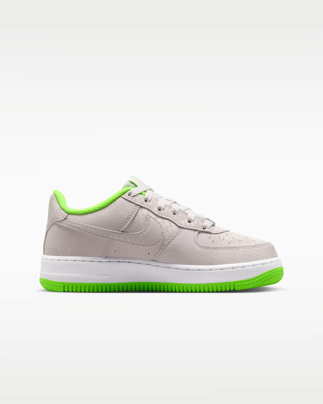 Кроссовки для детей постарше Nike Air Force 1 Low, Vast Grey/White/Electric Green — фото 3