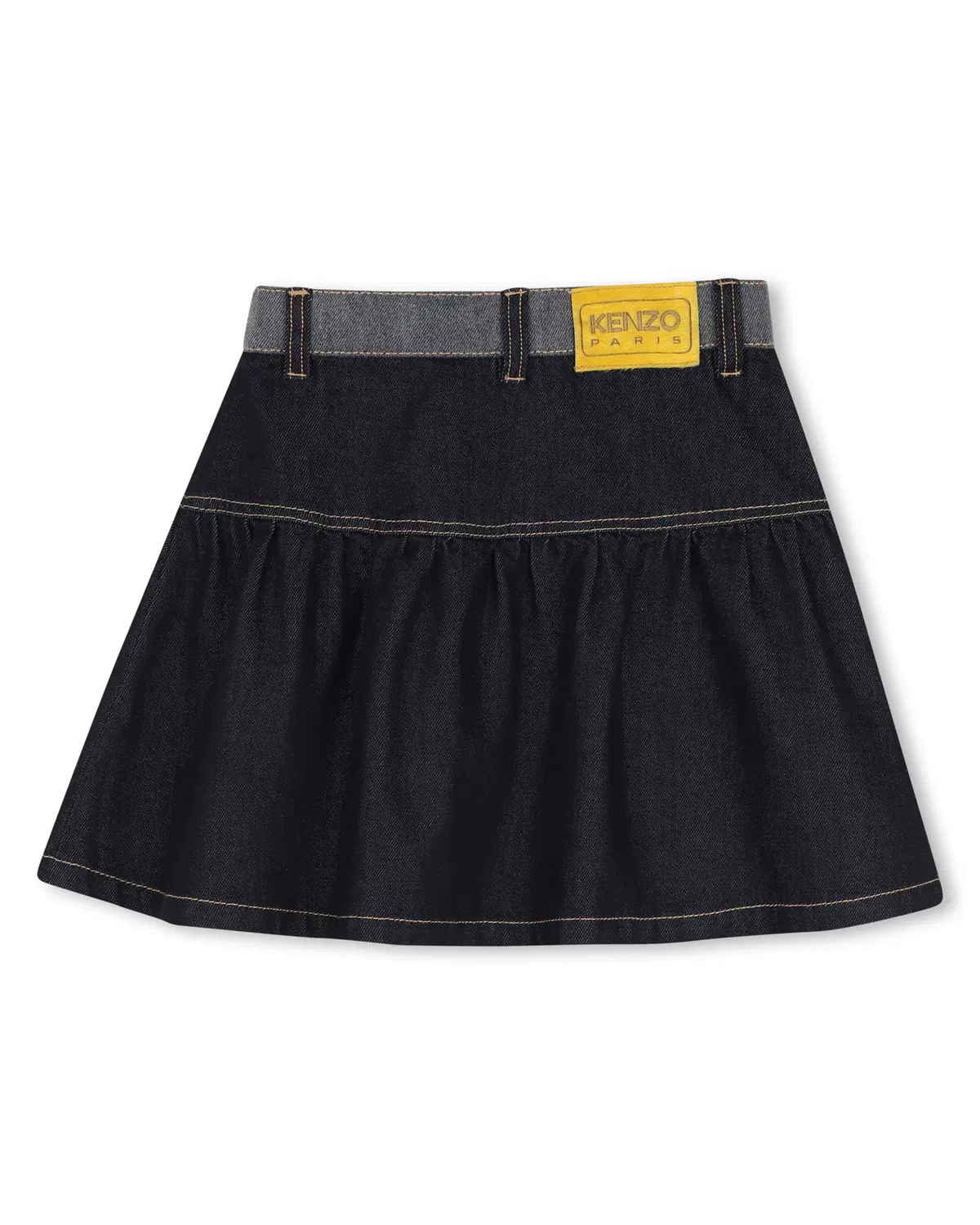 Детская юбка для девочек джинсовая Kenzo Kids, Azul — фото 3