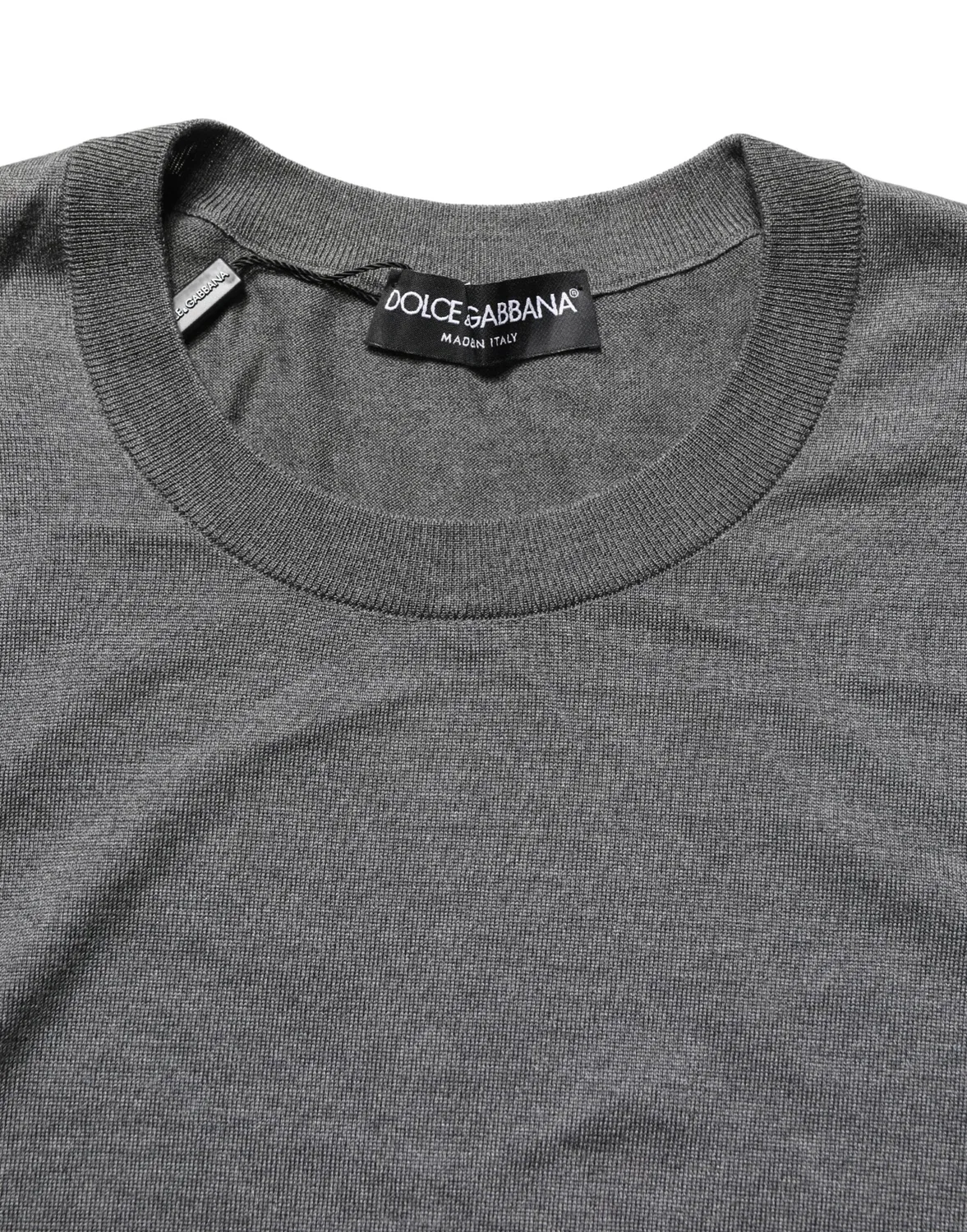 Мужской пуловер с длинным рукавом CrewNeck Pullover Dolce & Gabbana, Gray — фото 2