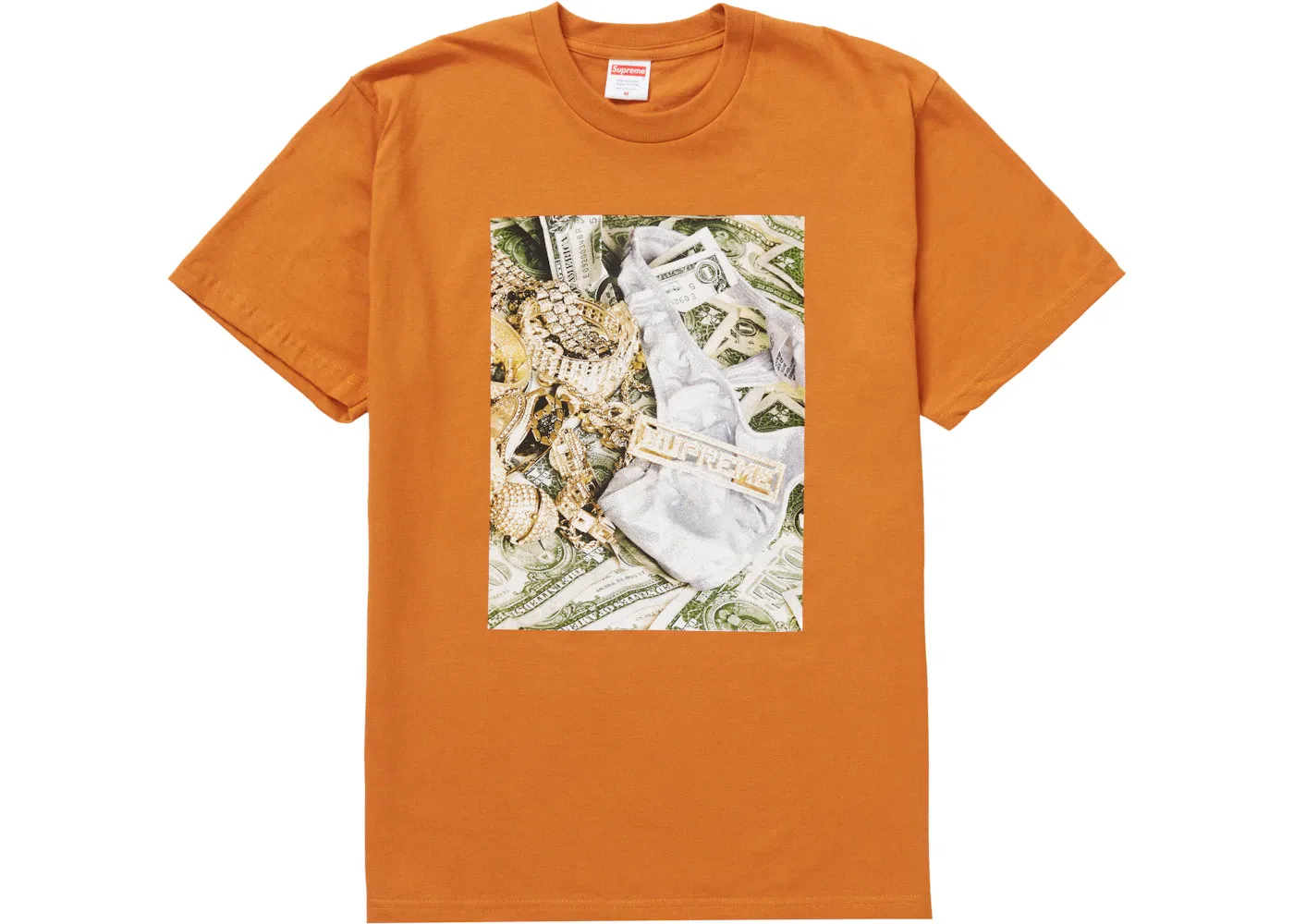 Мужская футболка с принтом Bling Supreme, Burnt Orange
