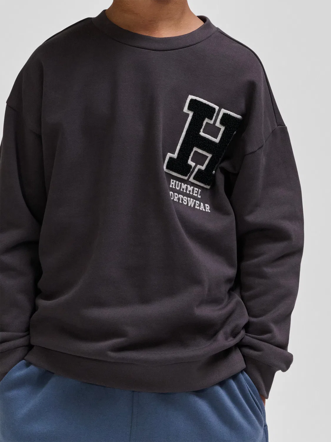Детский свитшот с принтом Hmlallton E-Sport Hummel, Grau — фото 4