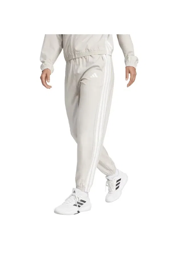 Брюки спортивные с зауженным кроем Workout Essentials 3-Stripes Adidas, бежевый — фото 2