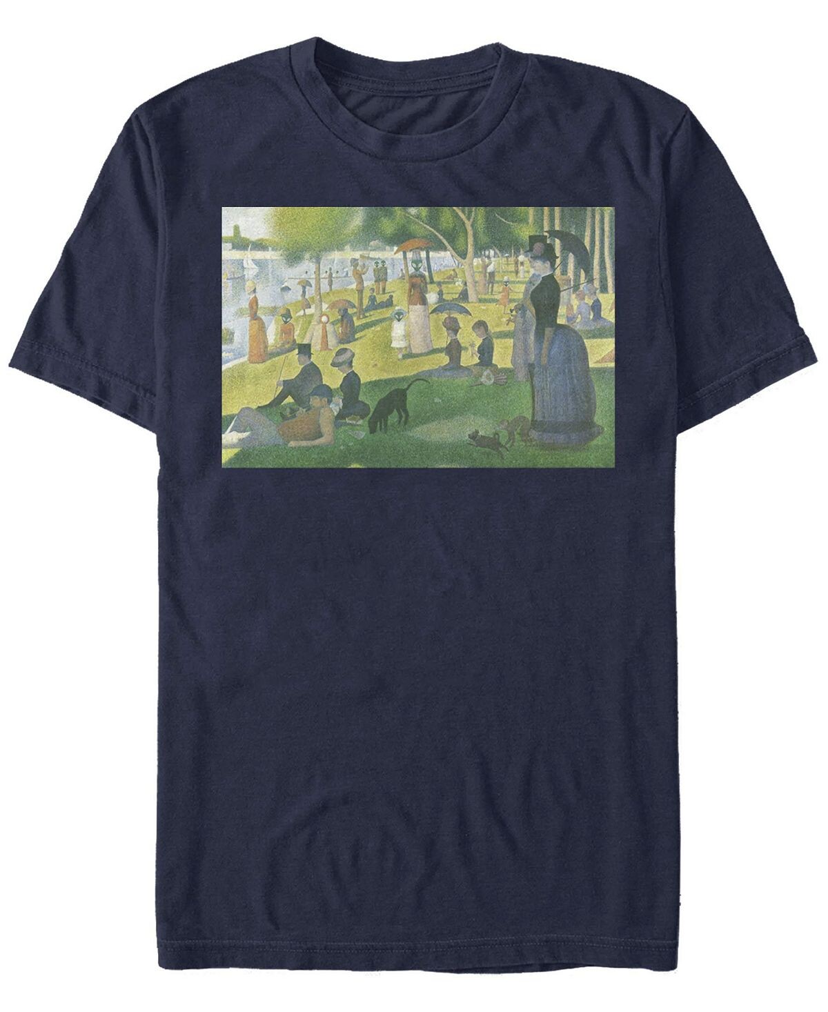 

Мужская футболка с круглым вырезом с короткими рукавами alien art Fifth Sun, синий