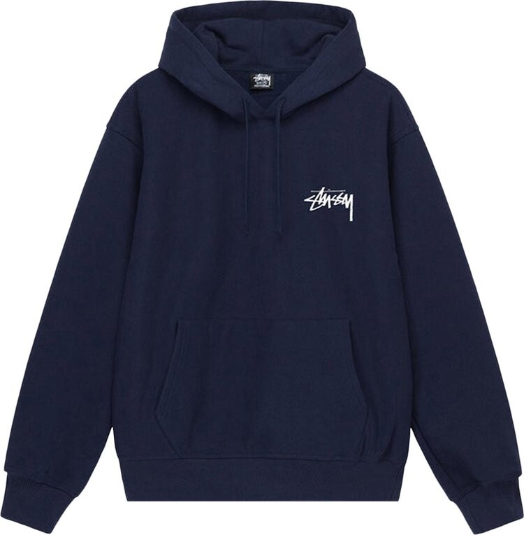 Худи Stussy 8 Ball Fade Hoodie 'Navy', синий — фото 2