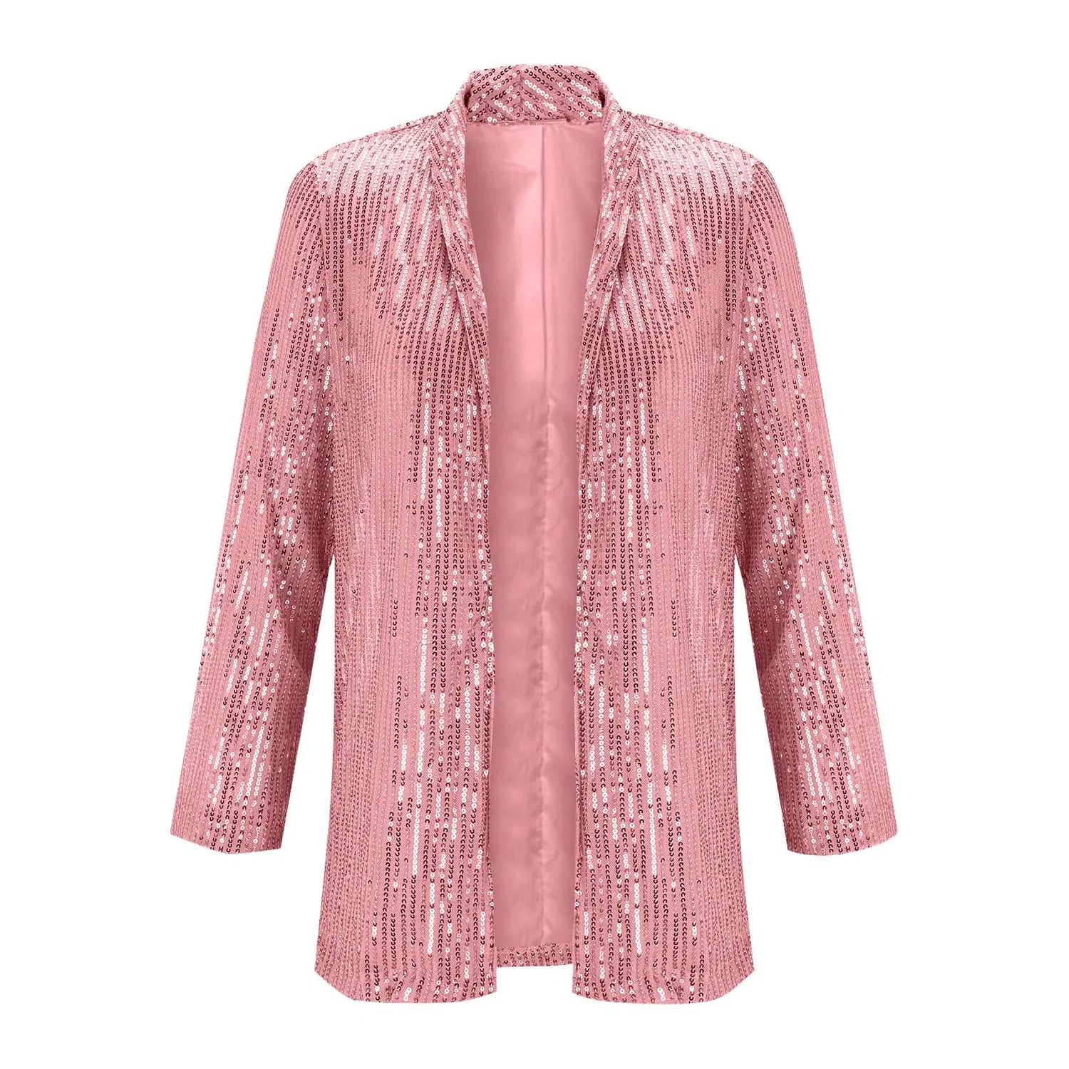 Женский жилет с пайетками с длинным рукавом, Rosa