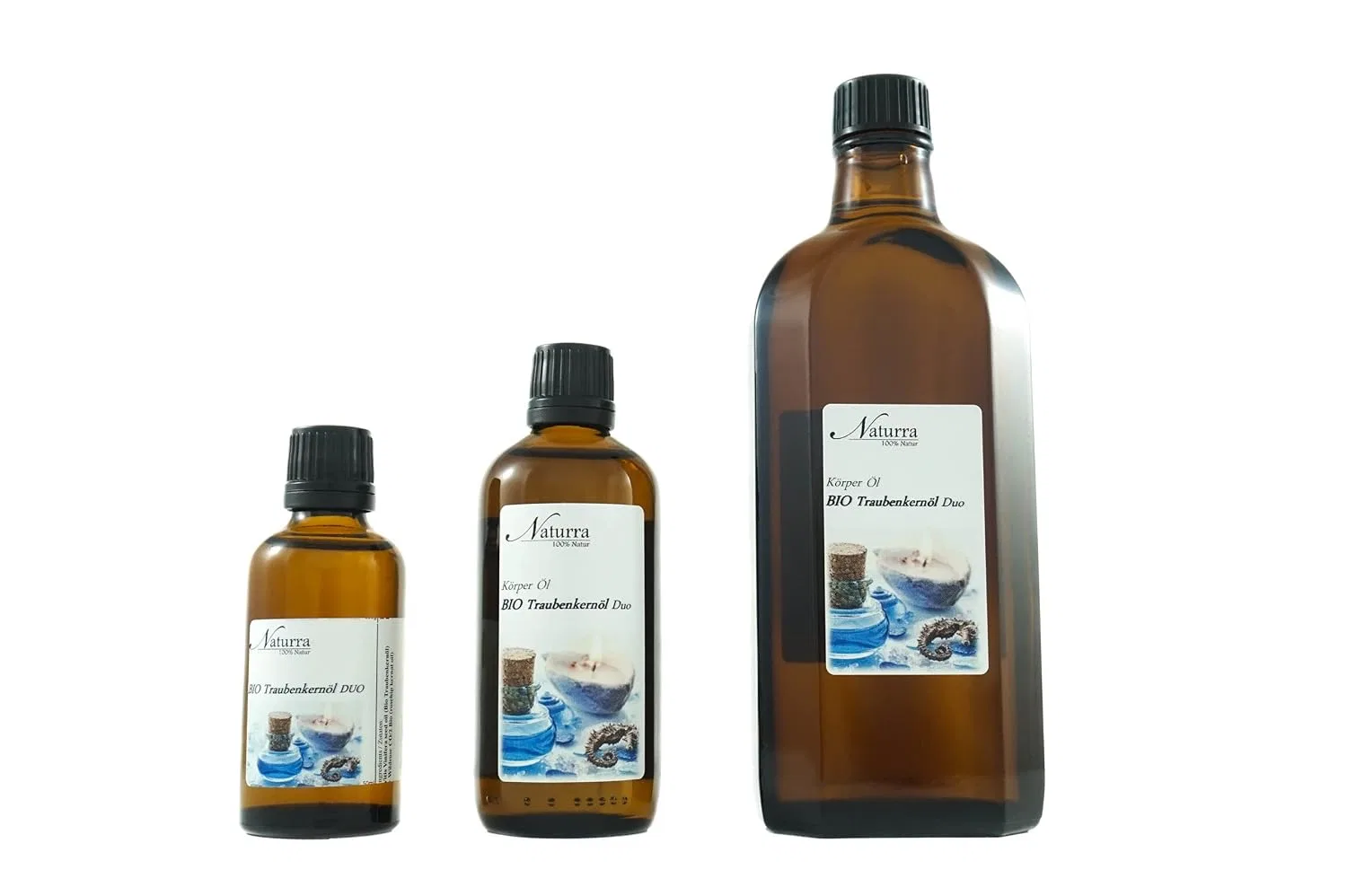Масло для тела Organic Grape Seed Oil Duo 250 ml с Organic Black Cumin Oil, Naturra — фото 2