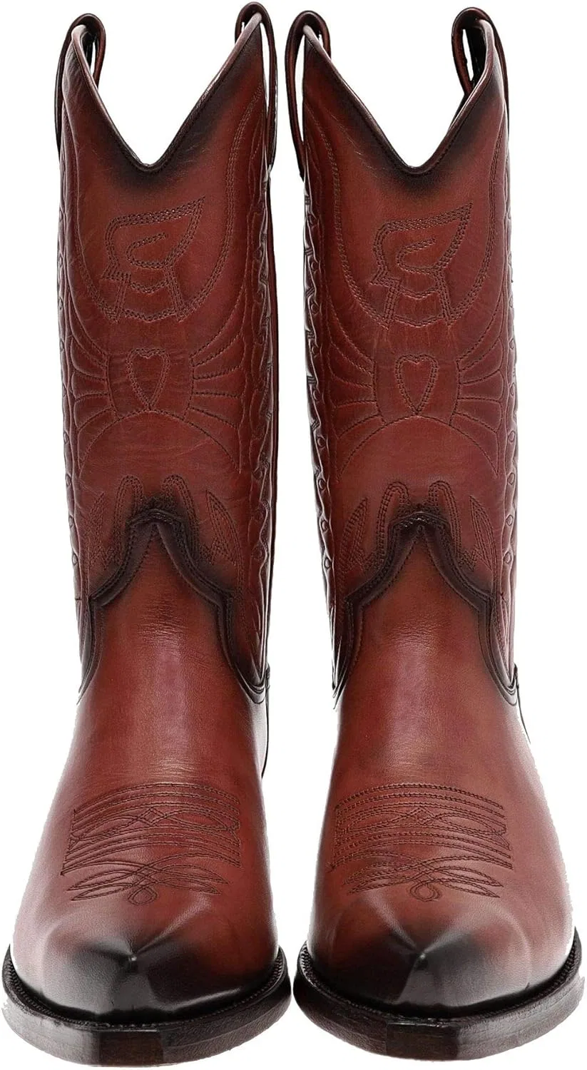 Mayura Boots Ковбойские ботинки Mayura, унисекс, цвет коньяк, 1920, кожаные ботинки, коричневые — фото 3