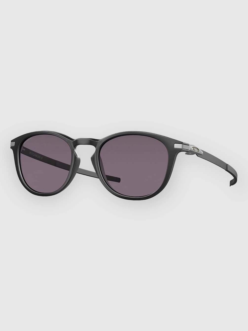 

Pitchman R атласные черные солнцезащитные очки Oakley, серый