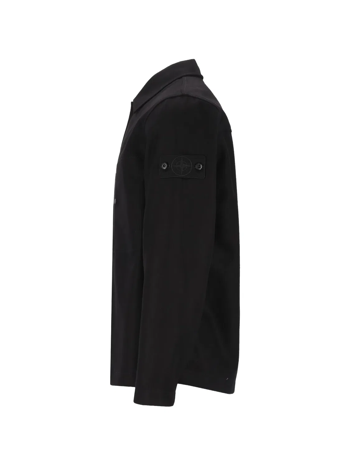 Рубашка-куртка Ghost из шерсти и нейлона, черная Stone Island, черный — фото 2