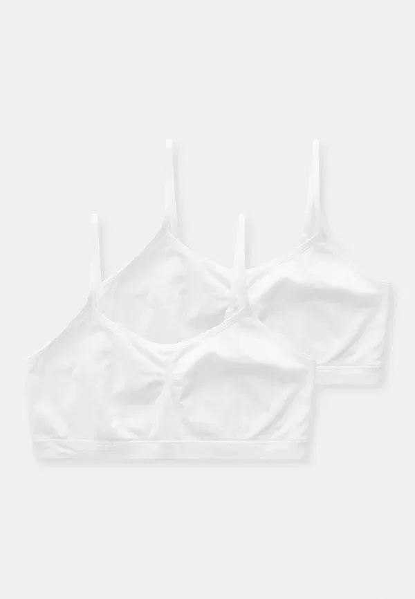 Топ Regular fit без швов, 2 шт, Seam Free Crop 2 Pack, Next, white, белый