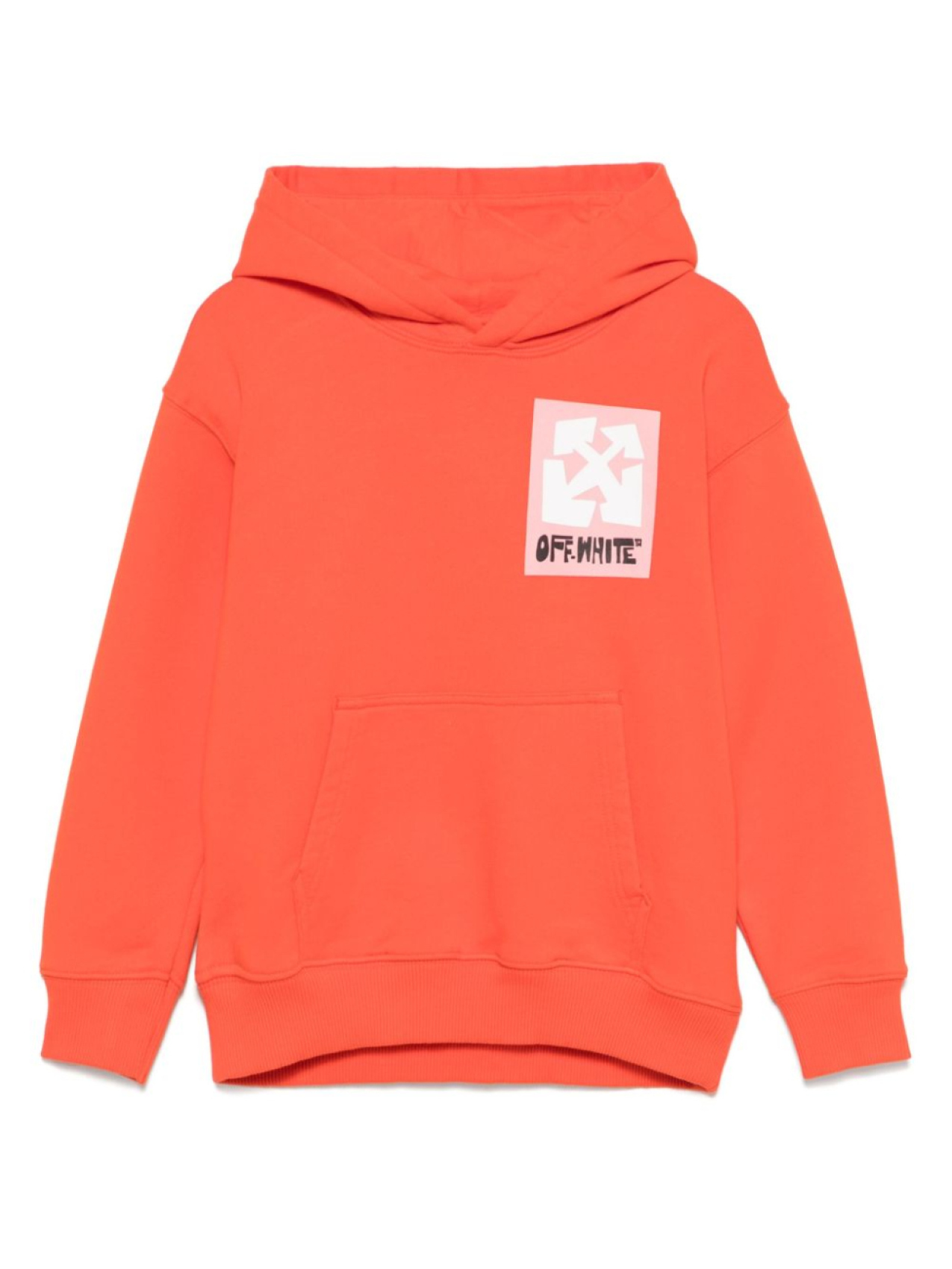 

Off-White Kids худи Big Label, красный
