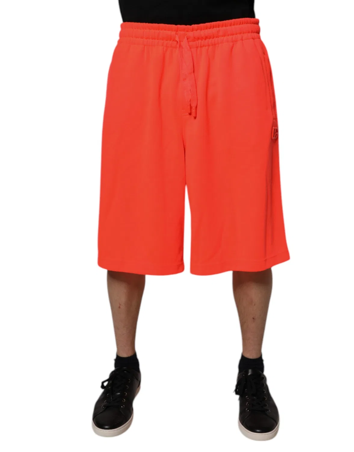 Мужские шорты-бермуды на шнурке с логотипом Mid Waist Dolce & Gabbana, Red
