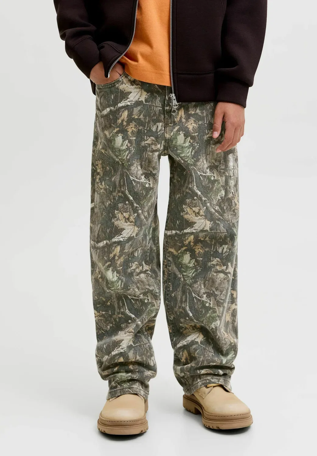 Брюки, штаны для мальчиков - брюки Jack & Jones Junior, Ivy Green — фото 2