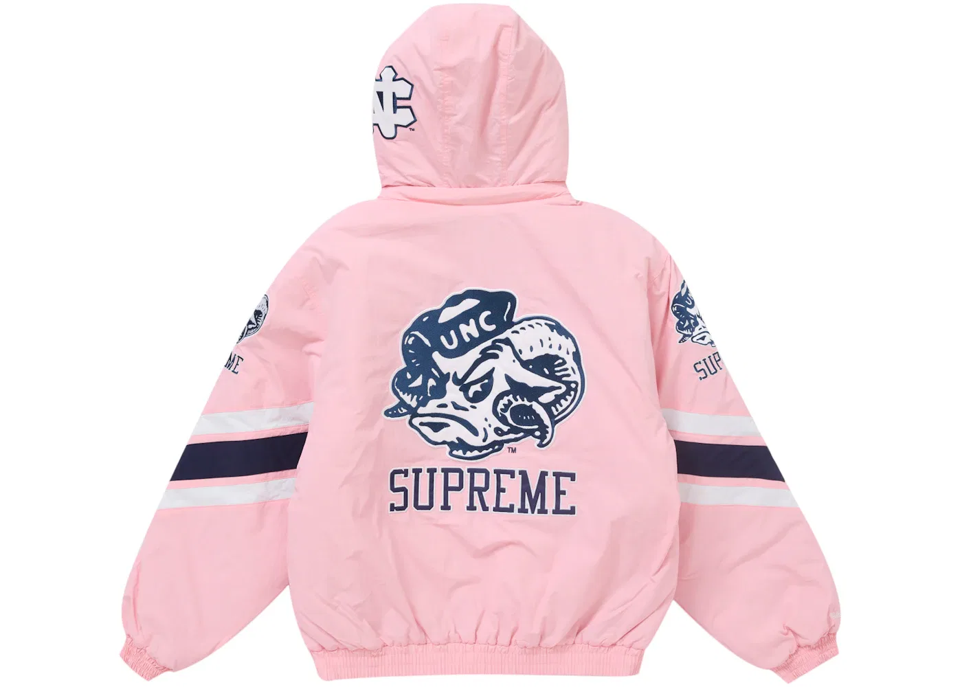 Мужская куртка с капюшоном Supreme Mitchell & Ness NCAA, Pink — фото 3