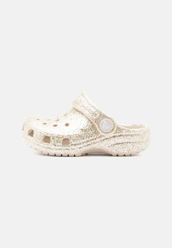 Классические туфли-мюли с крупными блестками Crocs, песочный