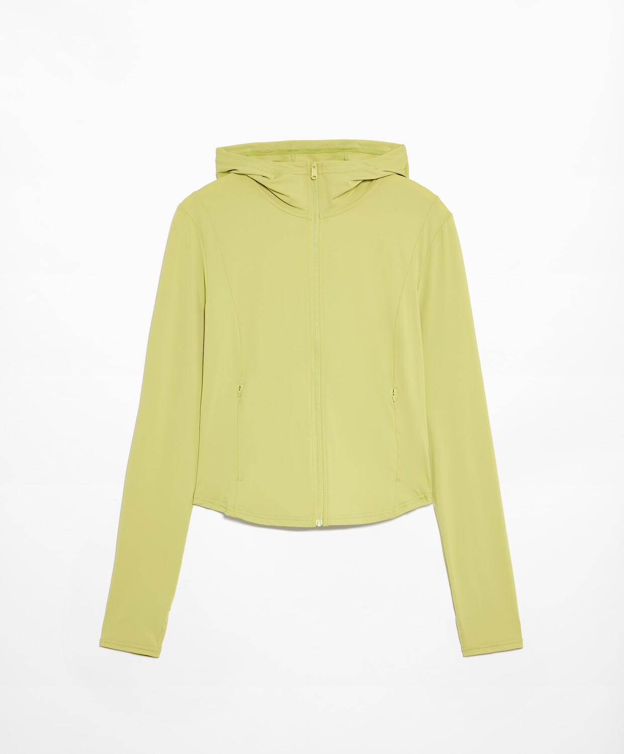 

Спортивная куртка Oysho Cool Touch Hooded Technical, светло-зеленый