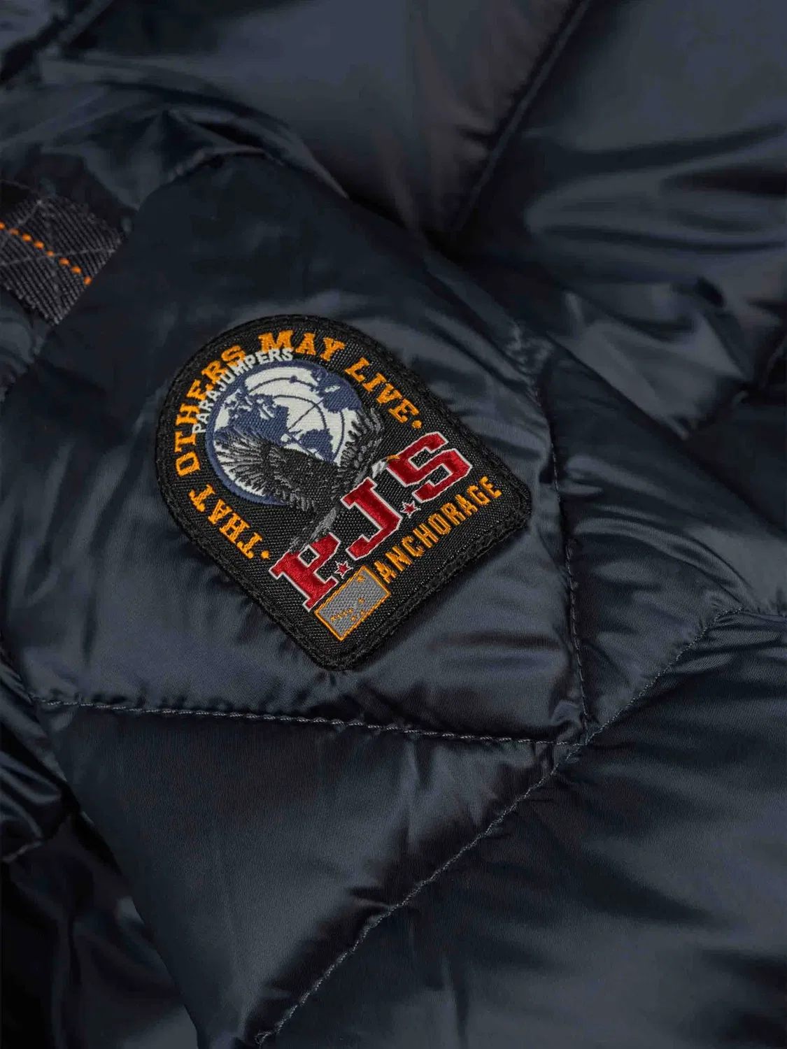 Стеганая куртка с нашивкой с логотипом Parajumpers Kids, синий — фото 2