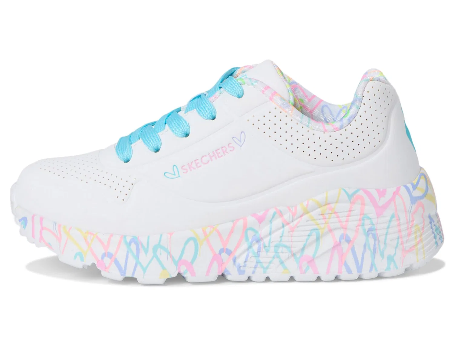 Детские кроссовки для девочек Skechers, Bianco — фото 4