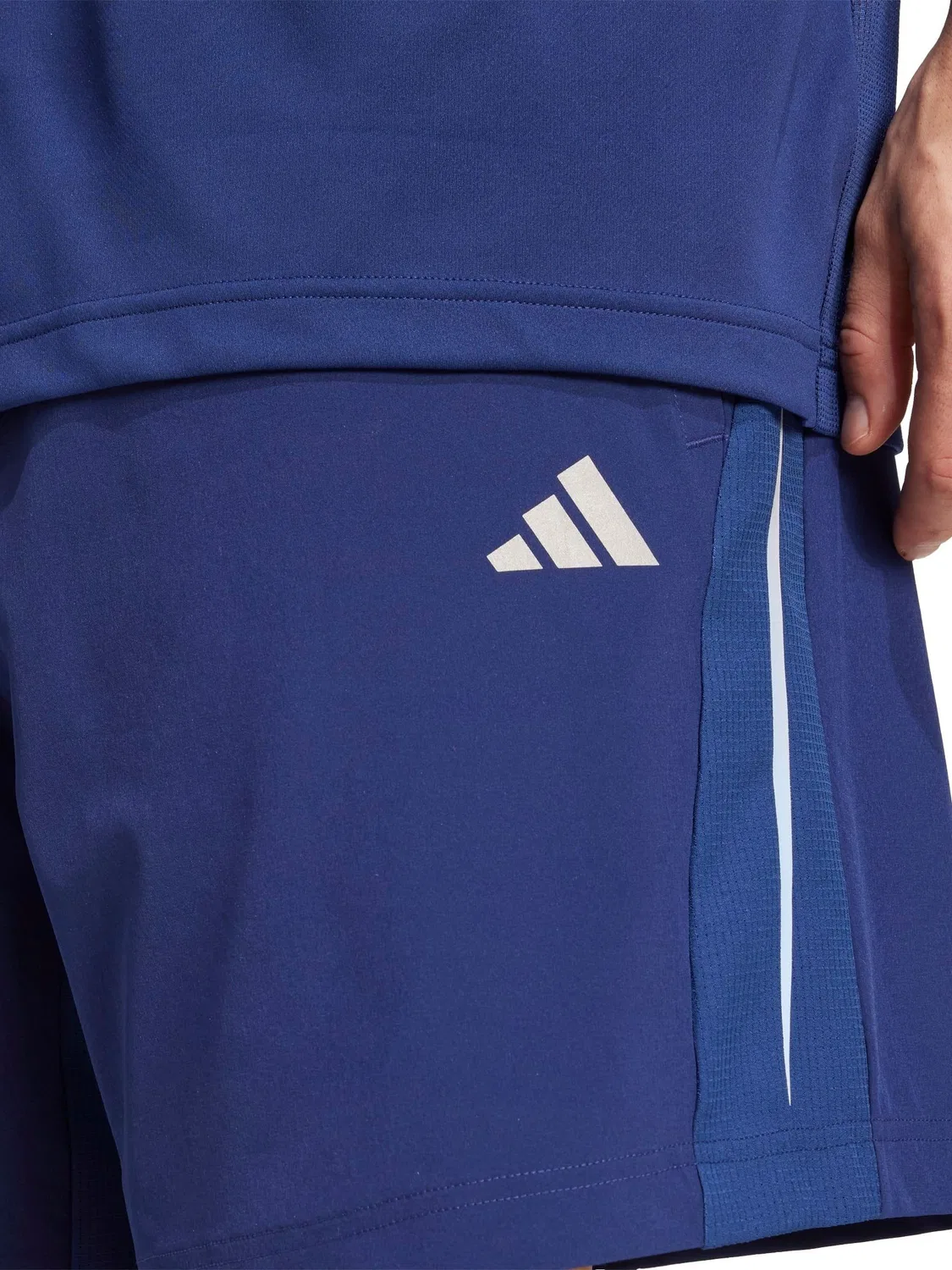 Шорты тренировочные Tech Apparel adidas, синие — фото 4