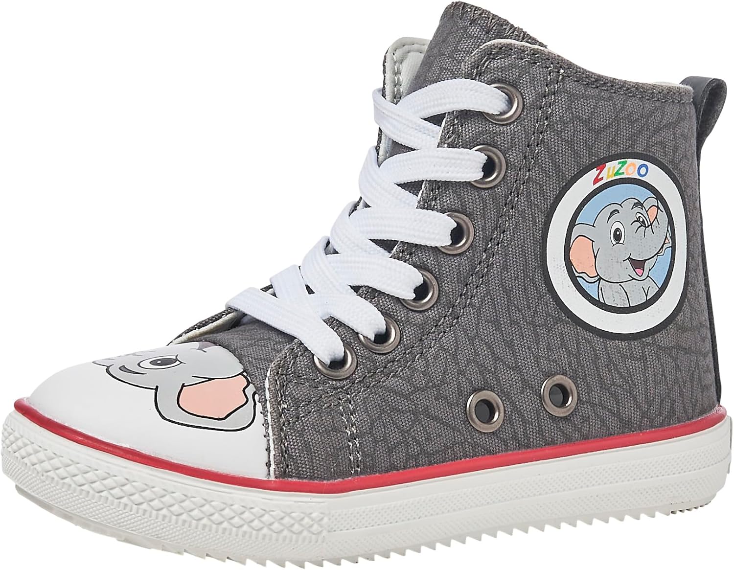 

Детская обувь ZuZoo с животными, высокие кеды из ткани, Cris the Elephant