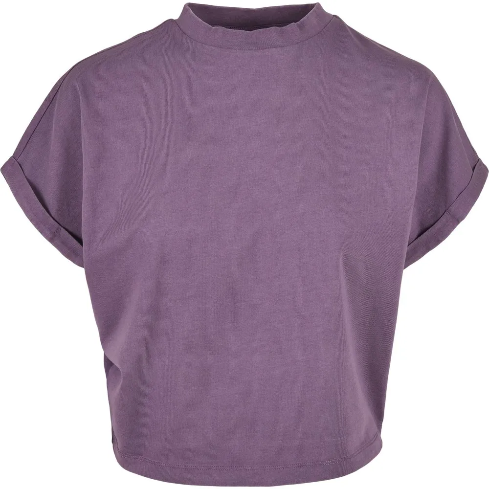 

Футболка Urban Classics Short Pigment Dye Découpé-Big, фиолетовый