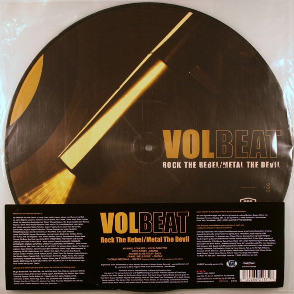 

Виниловая пластинка LP Rock The Rebel / Metal The Devil [Picture Disc] - Volbeat