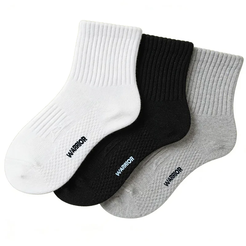 Детские носки с принтом Black White Gray 3 Pack WARRIOR