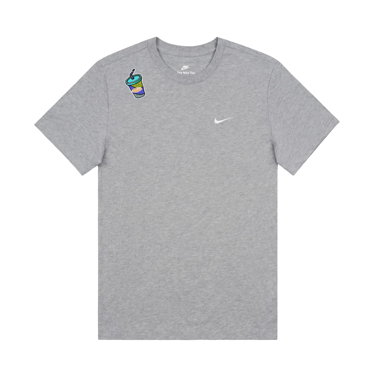Детская футболка хлопковая с принтом Gray Nike