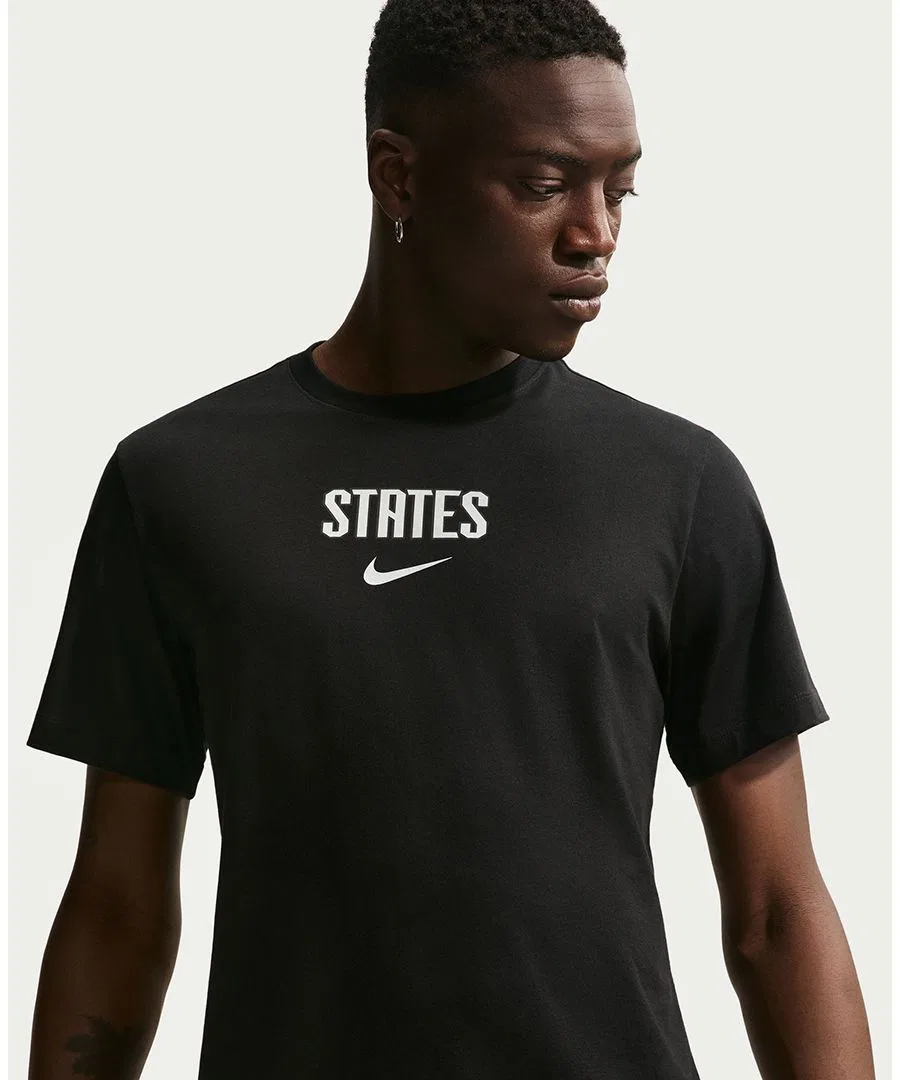 Футболка Nike Wordmark Soccer, Black — фото 3